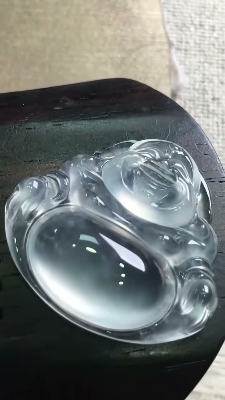 718332 翡翠玻璃種佛公