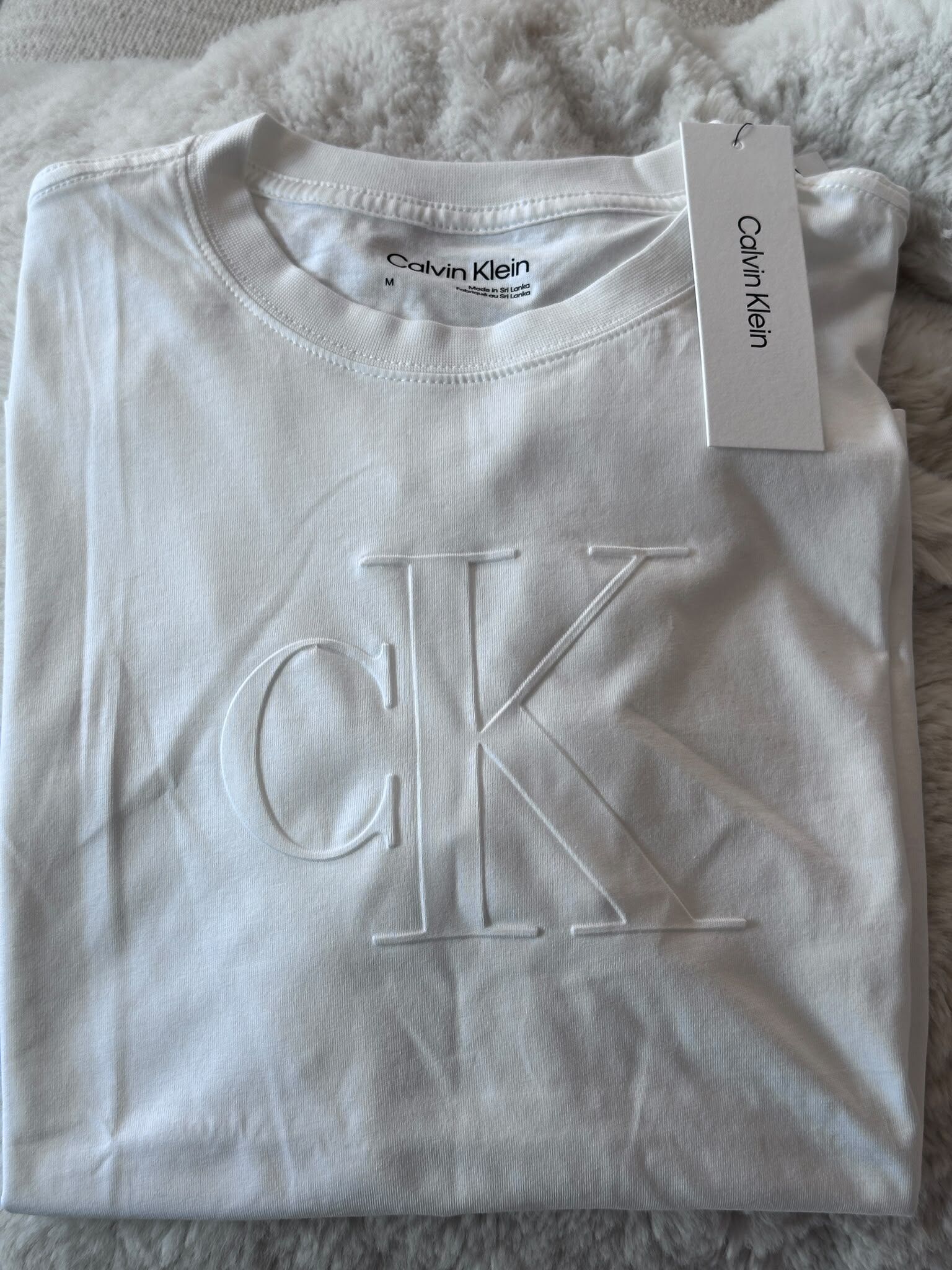 UQ68 CK 白色logo短袖衫