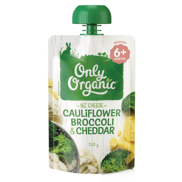 【Only Organic】Organic Cauliflower Broccoli & Cheddar 120g