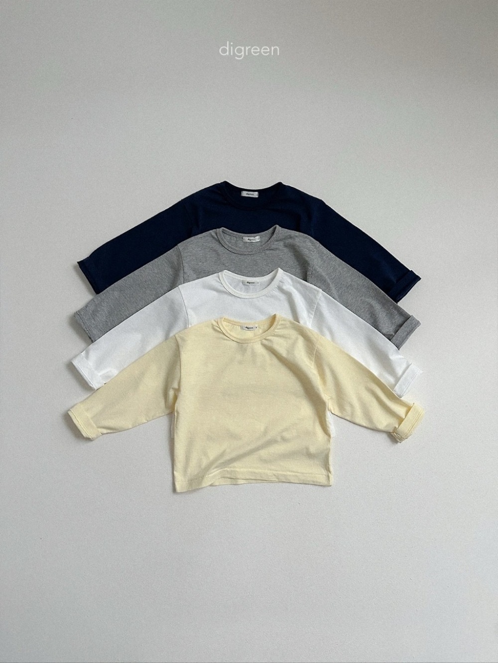 Digreen 秋季輕薄素 tee / 4色
