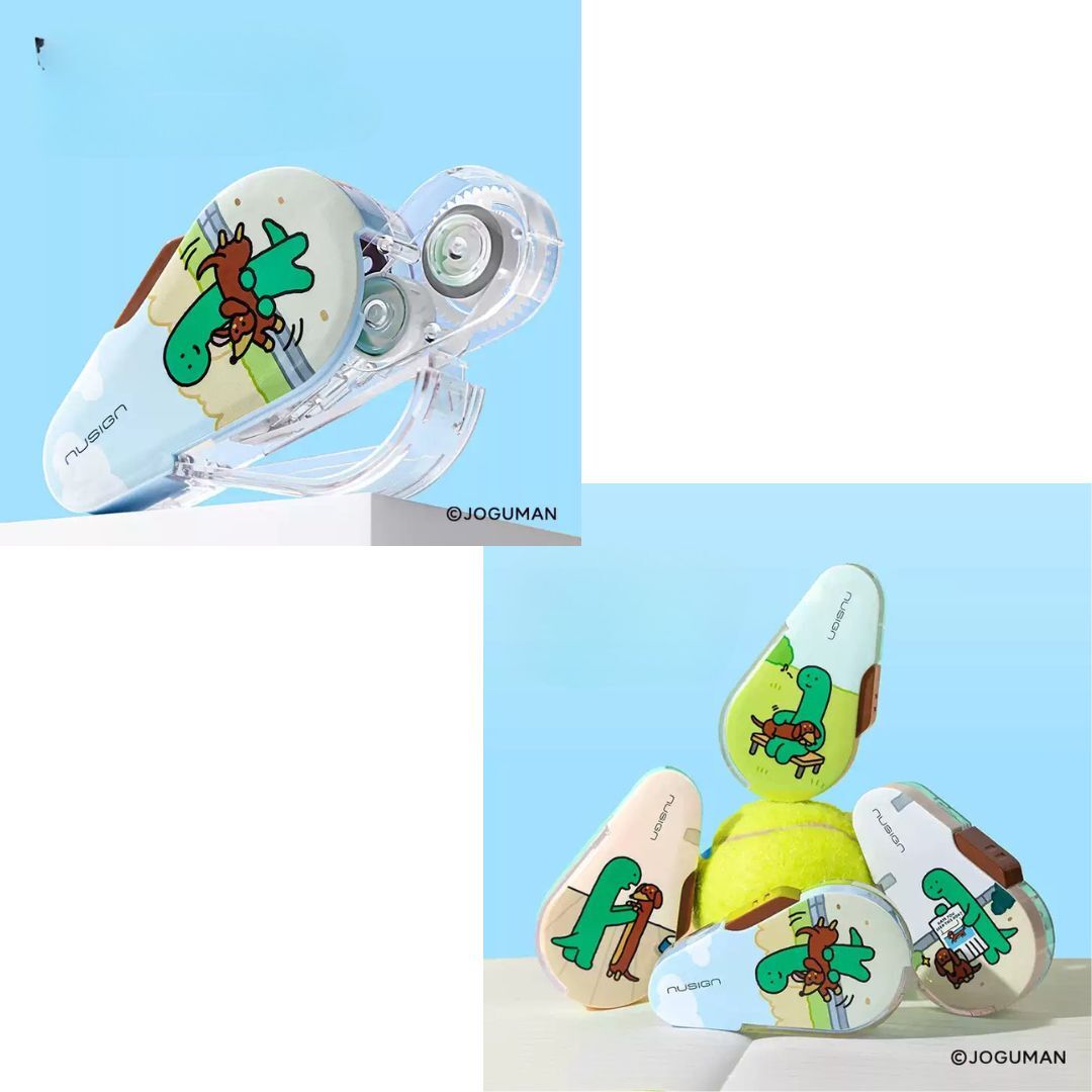 Joguman 療癒系恐龍  輕按式改錯帶