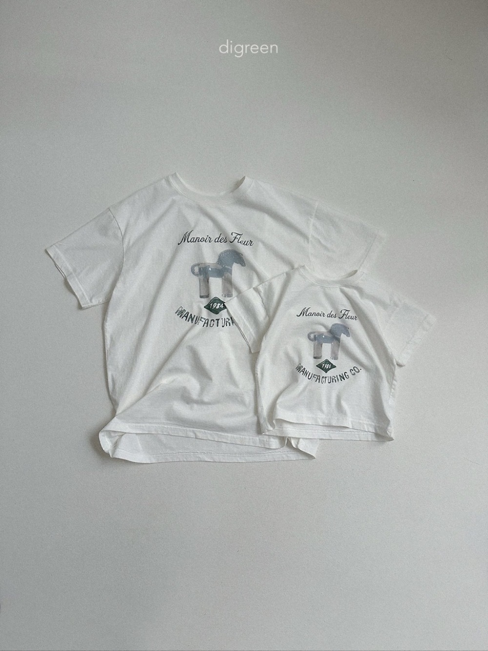 Digreen 木馬親子短袖 tee / 2色 (mom)