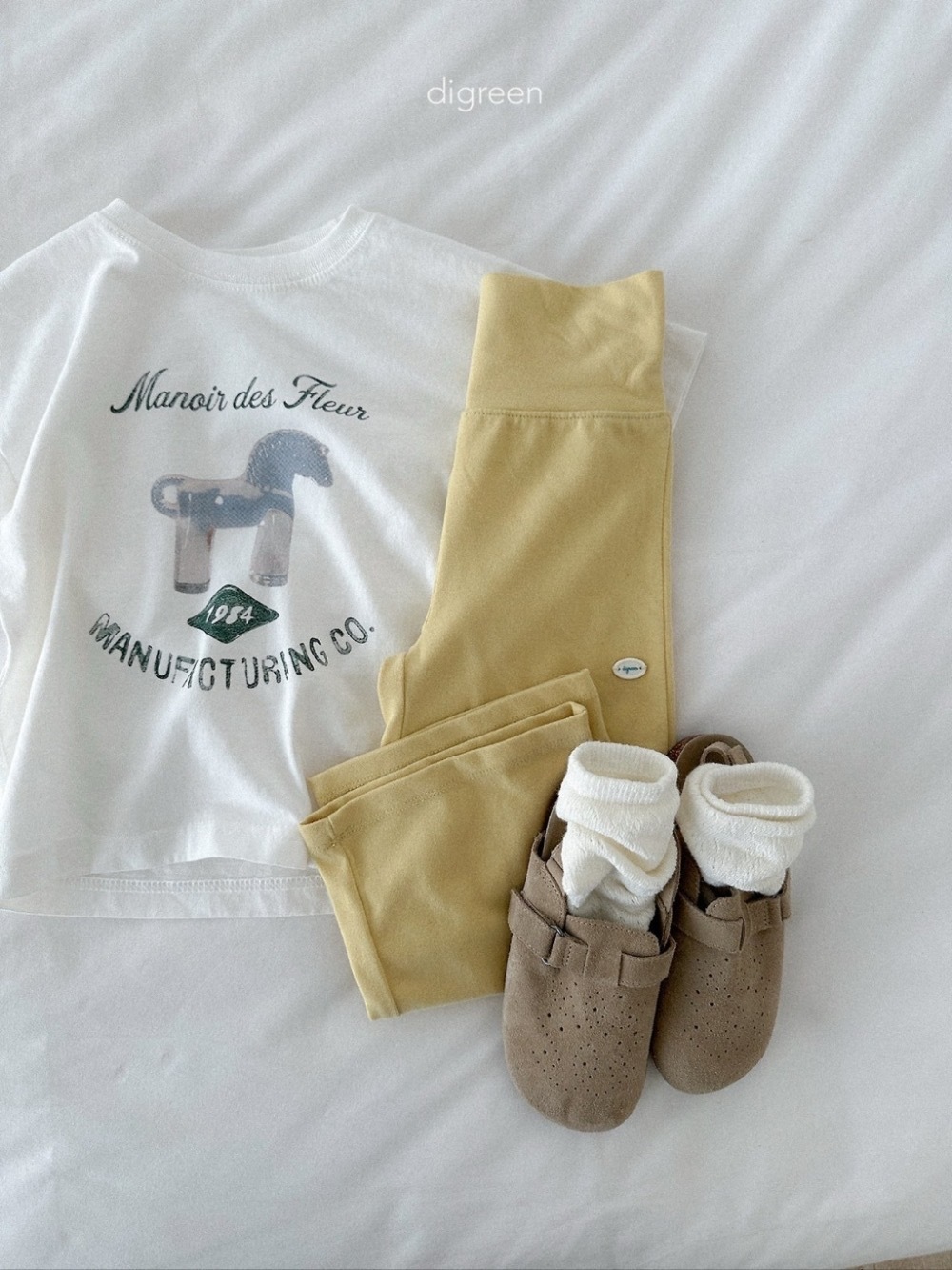 Digreen 木馬親子短袖 tee / 2色 (kids)