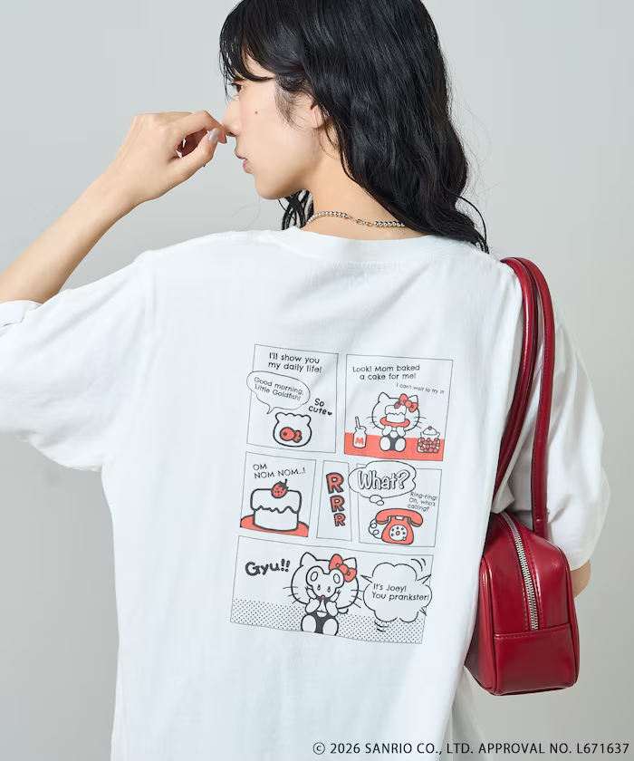 <預購> FREAK'S STORE x HELLO KITTY 美式漫畫矇眼TEE (3colors)