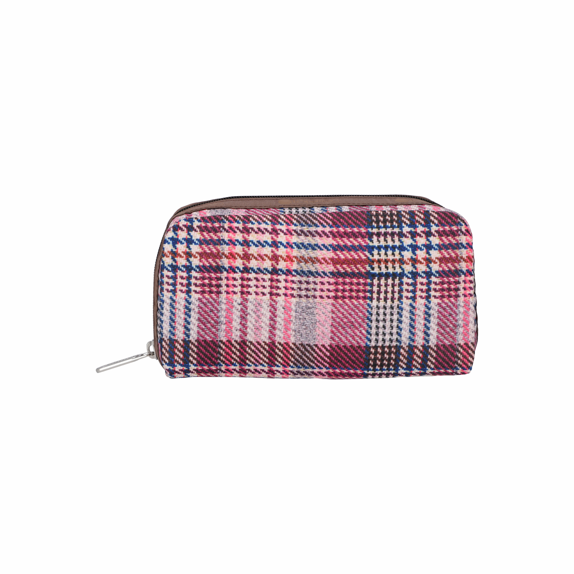 長形化妝袋 (PINK ROSEWOOD PLAID)