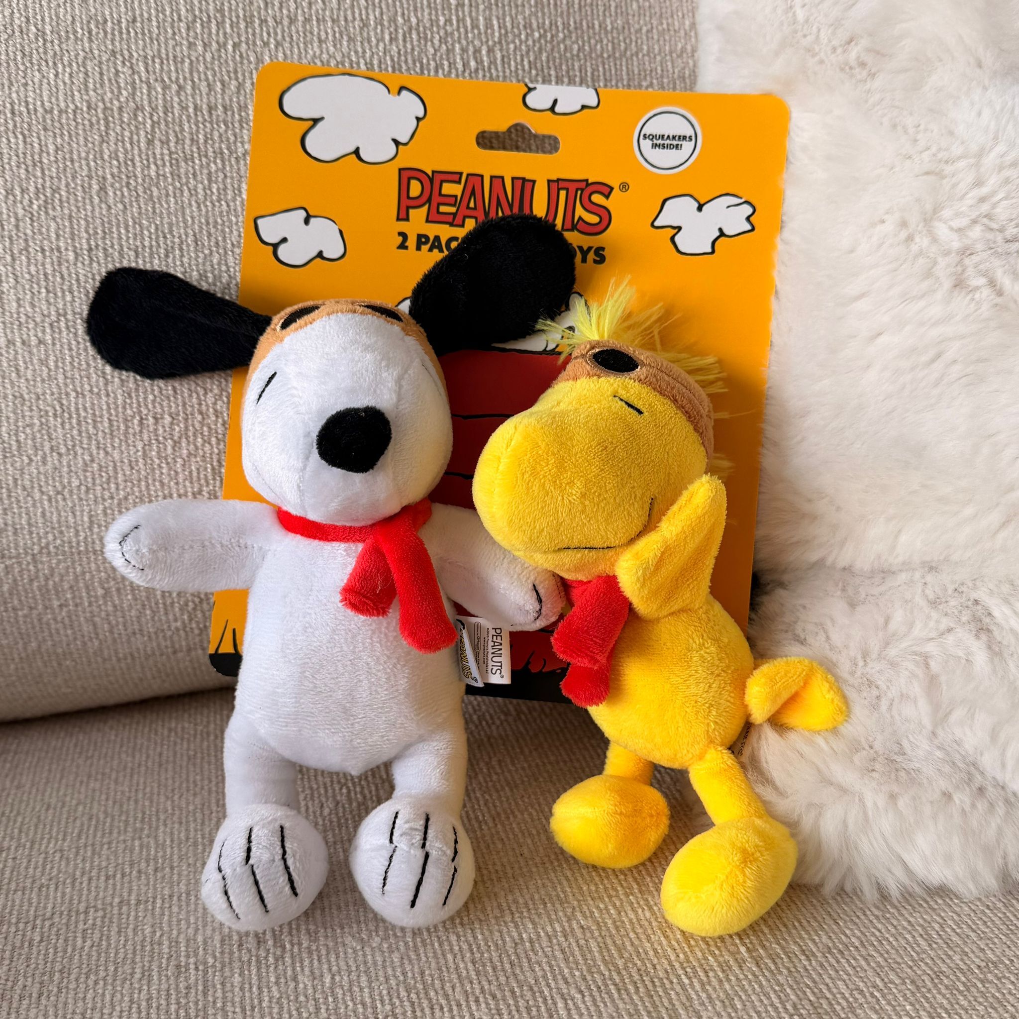 US32 Snoopy+Woodstock 狗狗玩具 (高約5.5-6")