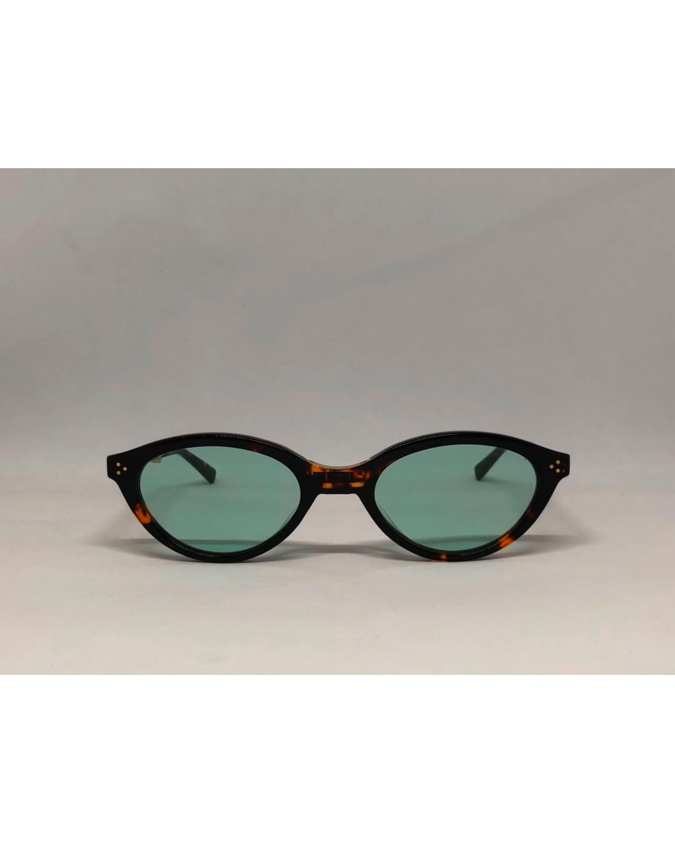 Gentle Monster Takion Tortoise | Soft Green Lens (Foldable Pocket Collection)