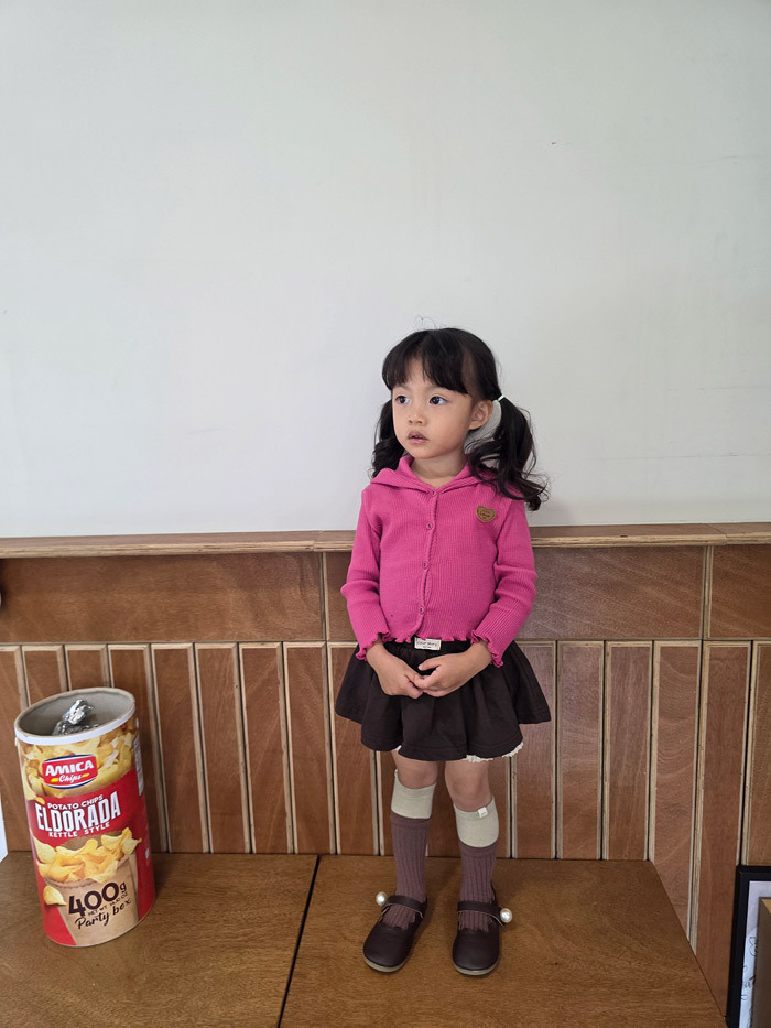 正韓秋COLOR 兩色焦糖奶油花邊裙褲