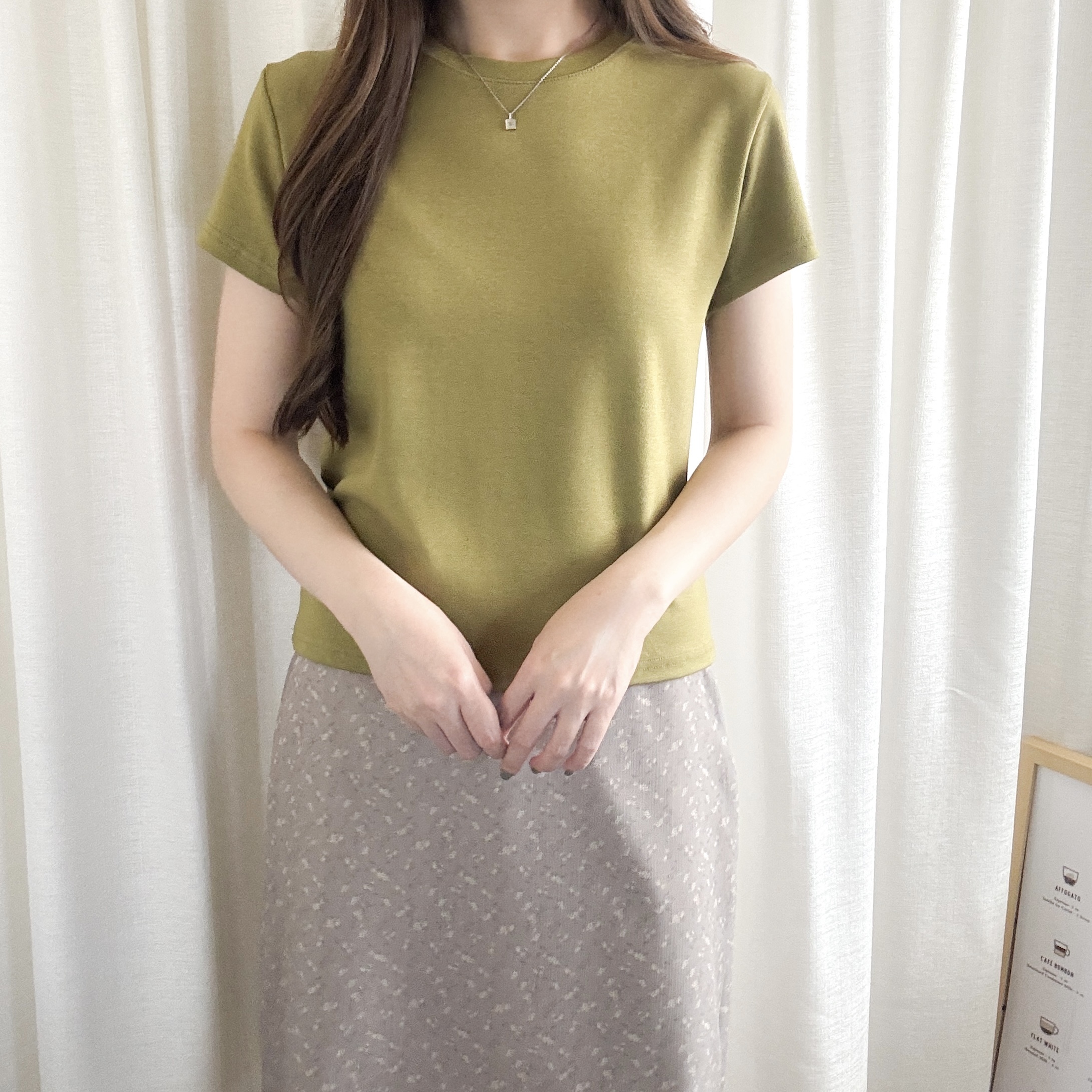 slim fit cotton tee