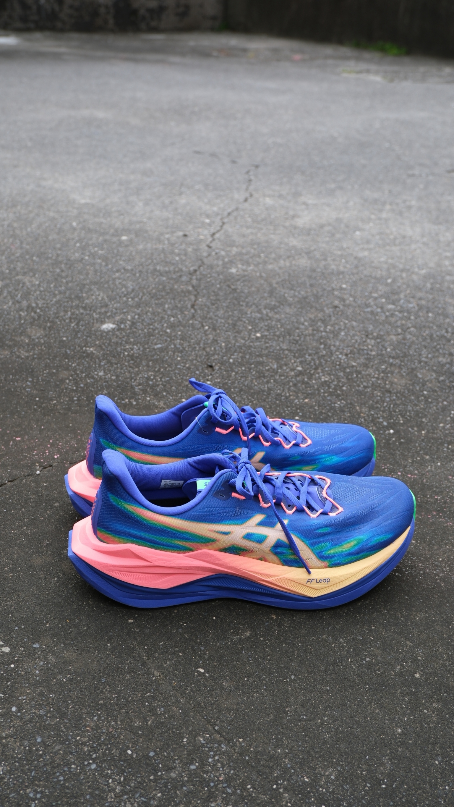Asics 亞瑟士 Superblast 3 藍 橘 彈力 厚底 慢跑鞋 運動鞋 1013A177-400