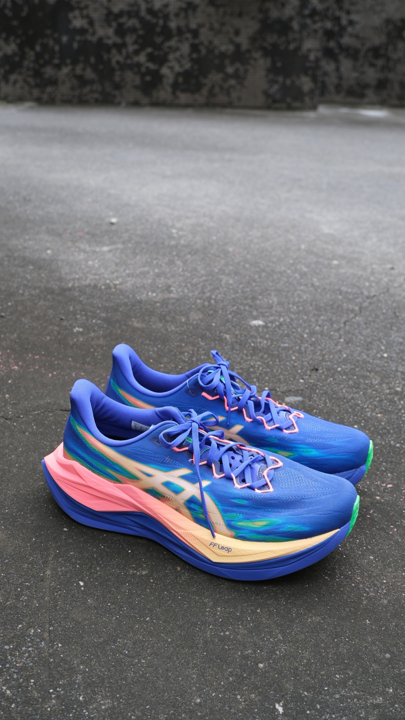 Asics 亞瑟士 Superblast 3 藍 橘 彈力 厚底 慢跑鞋 運動鞋 1013A177-400