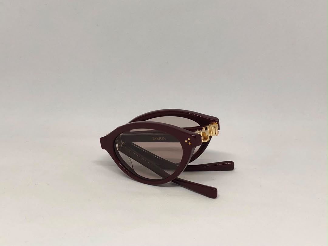Gentle Monster Takion Red Frame | Brown Lens (Foldable Pocket Collection)
