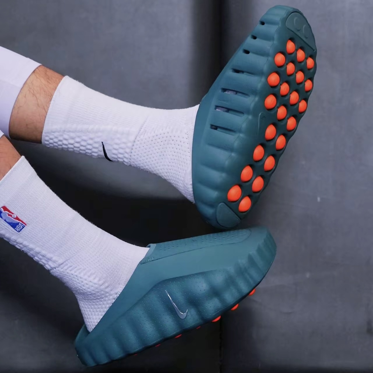 NIKE MIND 001 MINERAL SLAT 青綠 拖鞋 賽前 穆勒拖 HQ4307-300