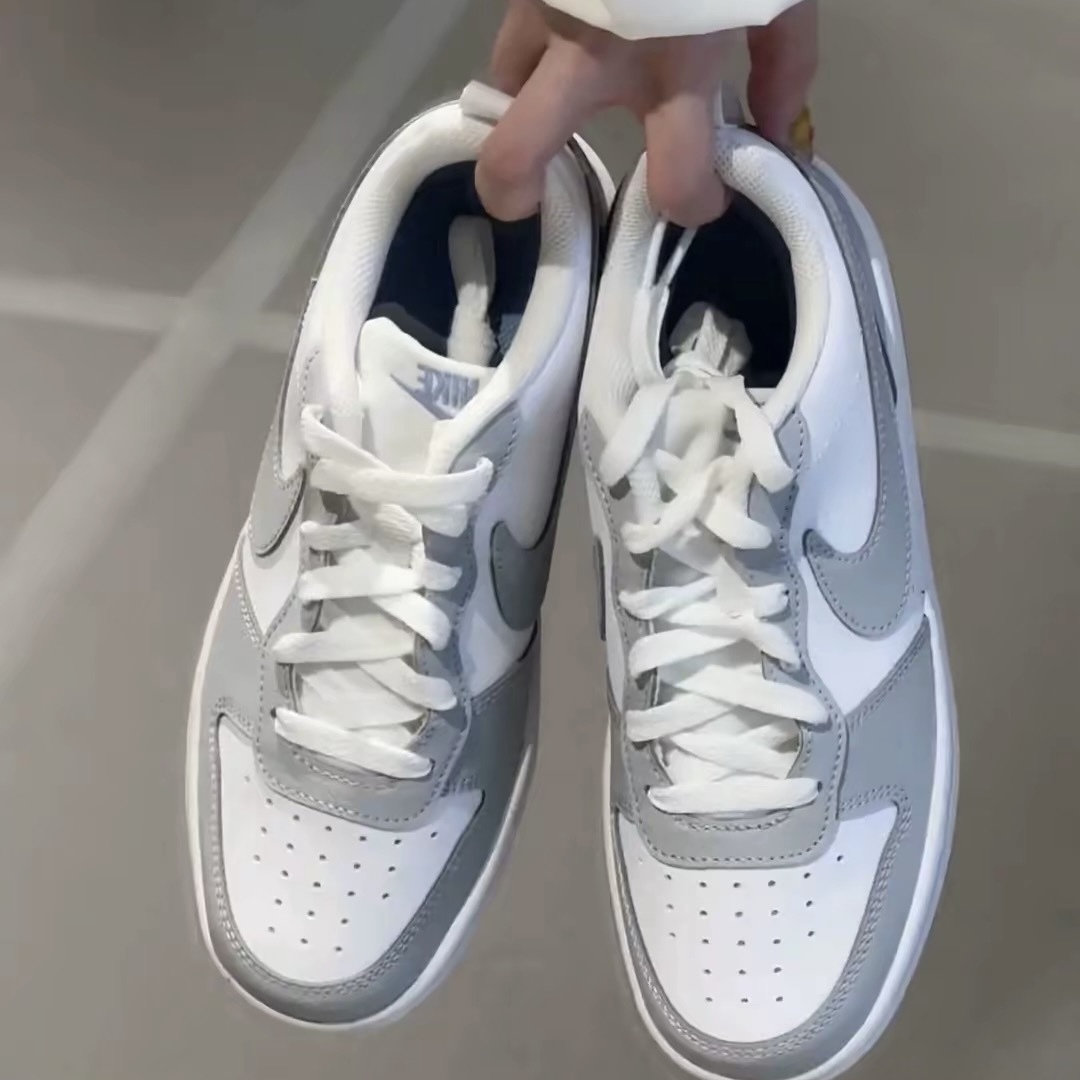 NIKE COURT BOROUGH RECRAFT GS 灰白 果凍底 休閒 板鞋 大童款 IH4519-100