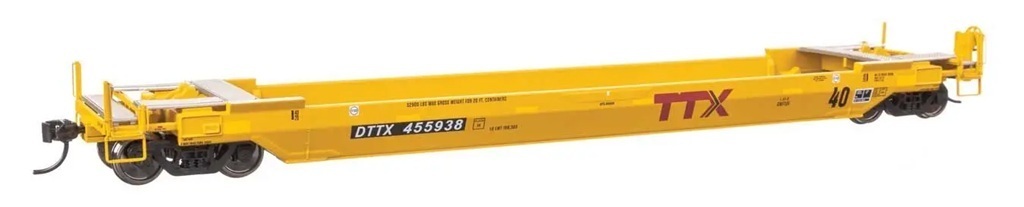 Walthers 920-109140 HO規 Gunderson 改造型多用途 40 呎貨櫃井車 — DTTX 455938
