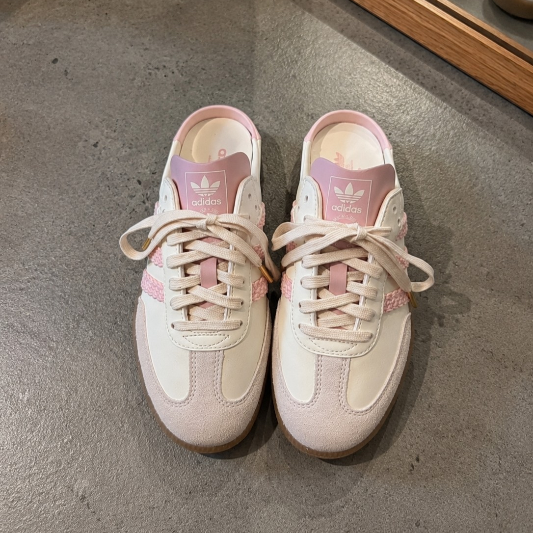 ADIDAS SAMBA MULE 燕麥草莓 半拖穆勒鞋 德訓鞋
