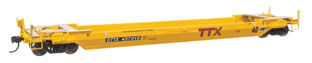 Walthers 920-109141 HO規 Gunderson 改造型多用途 40 呎貨櫃井車 — DTTX 457019