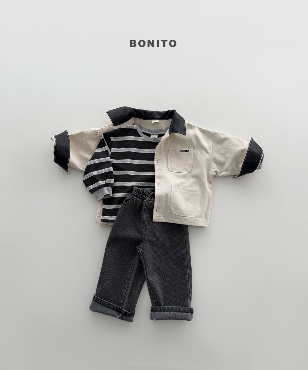正韓秋Bonito 嫩嬰/小童帥氣刺繡字母外套