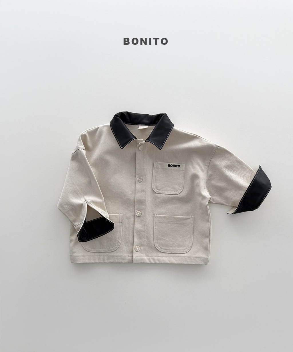 正韓秋Bonito 嫩嬰/小童帥氣刺繡字母外套