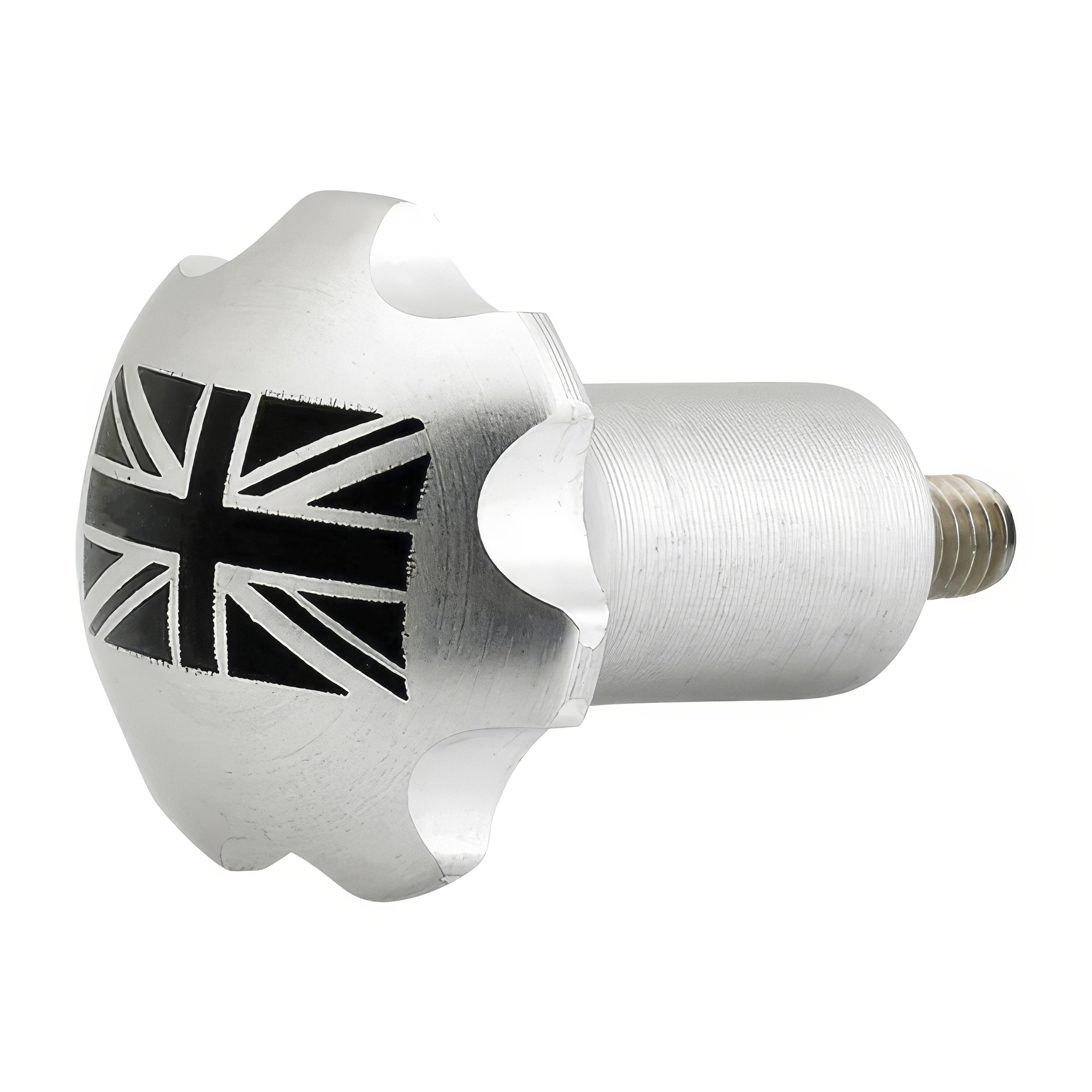 Joker Machine Triumph Choke Knob - Union jack - Chrome