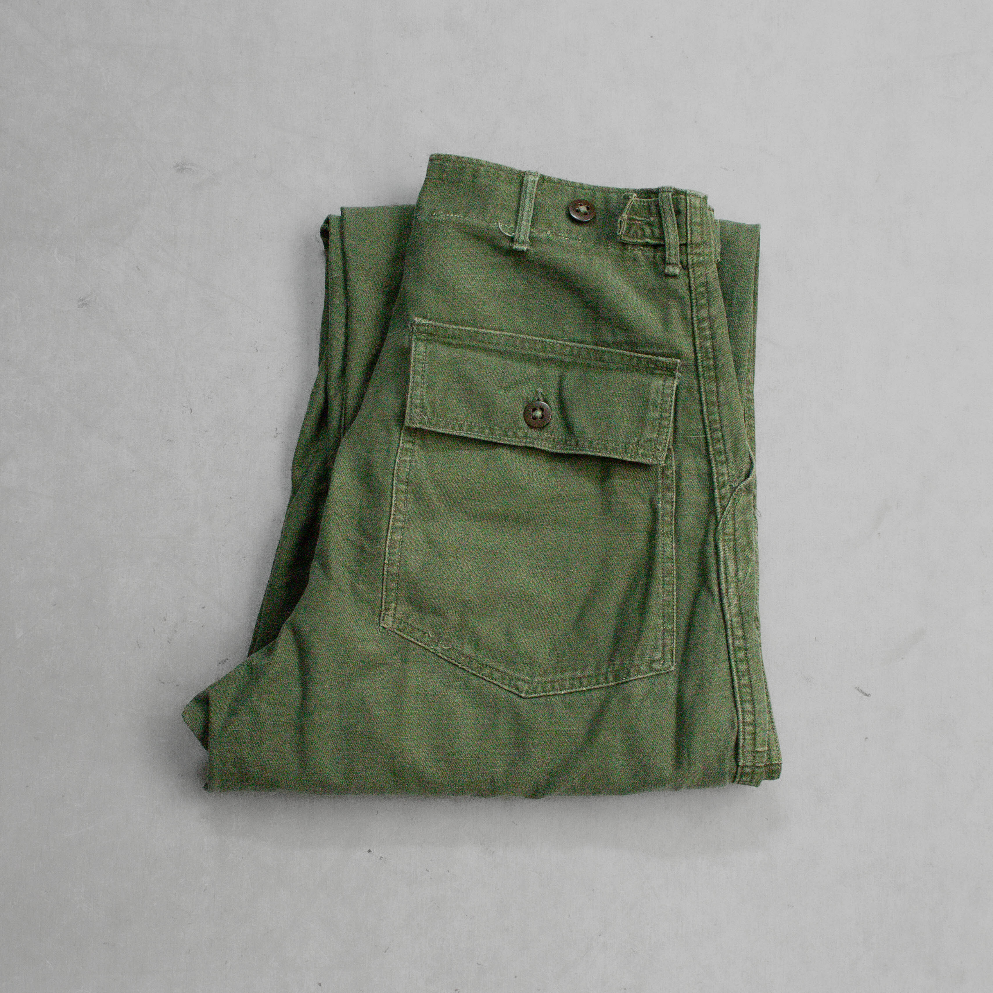 60S US ARMY OG107 FATIGUE PANTS 美軍 公發 直筒 軍綠 軍褲 B