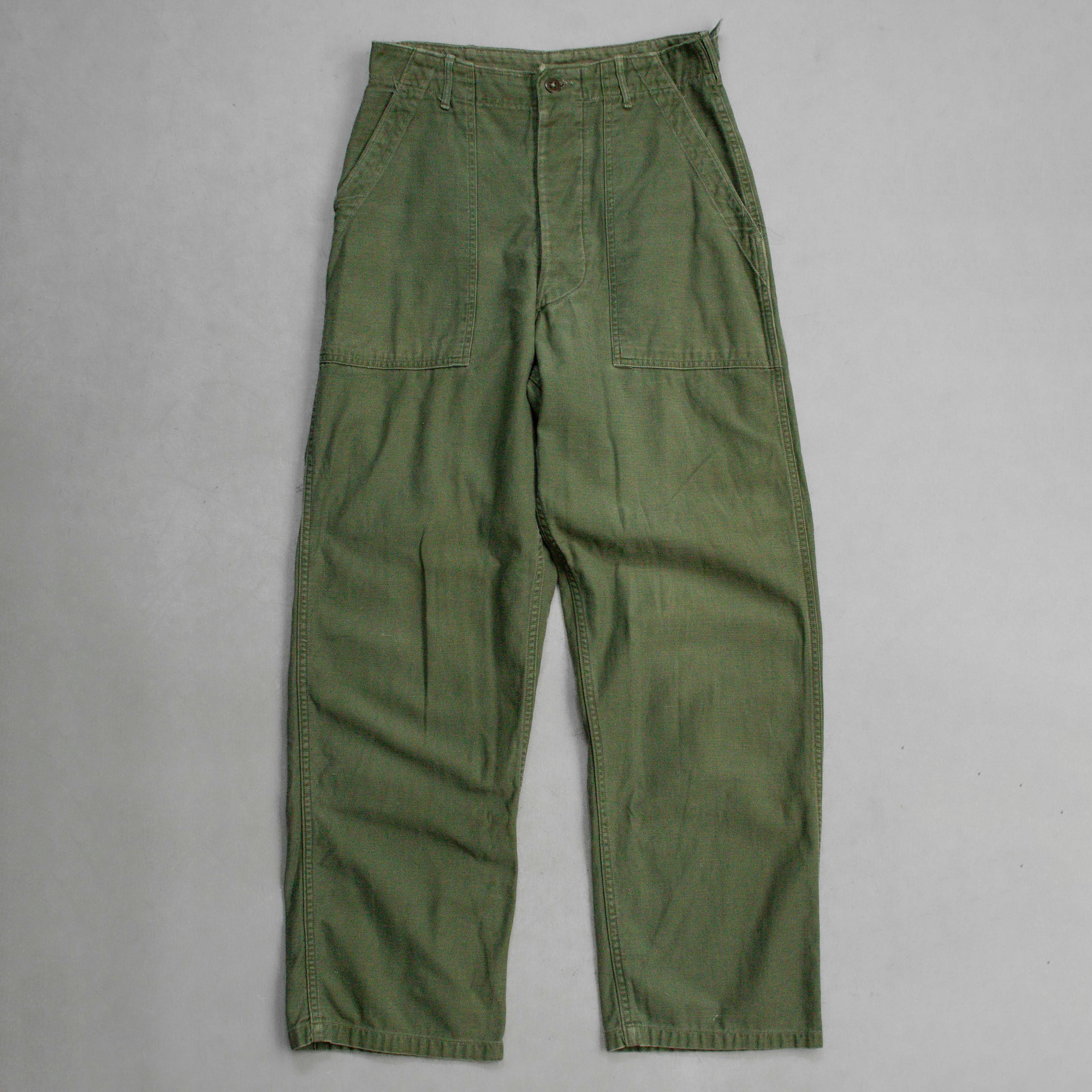 60S US ARMY OG107 FATIGUE PANTS 美軍 公發 直筒 軍綠 軍褲 B