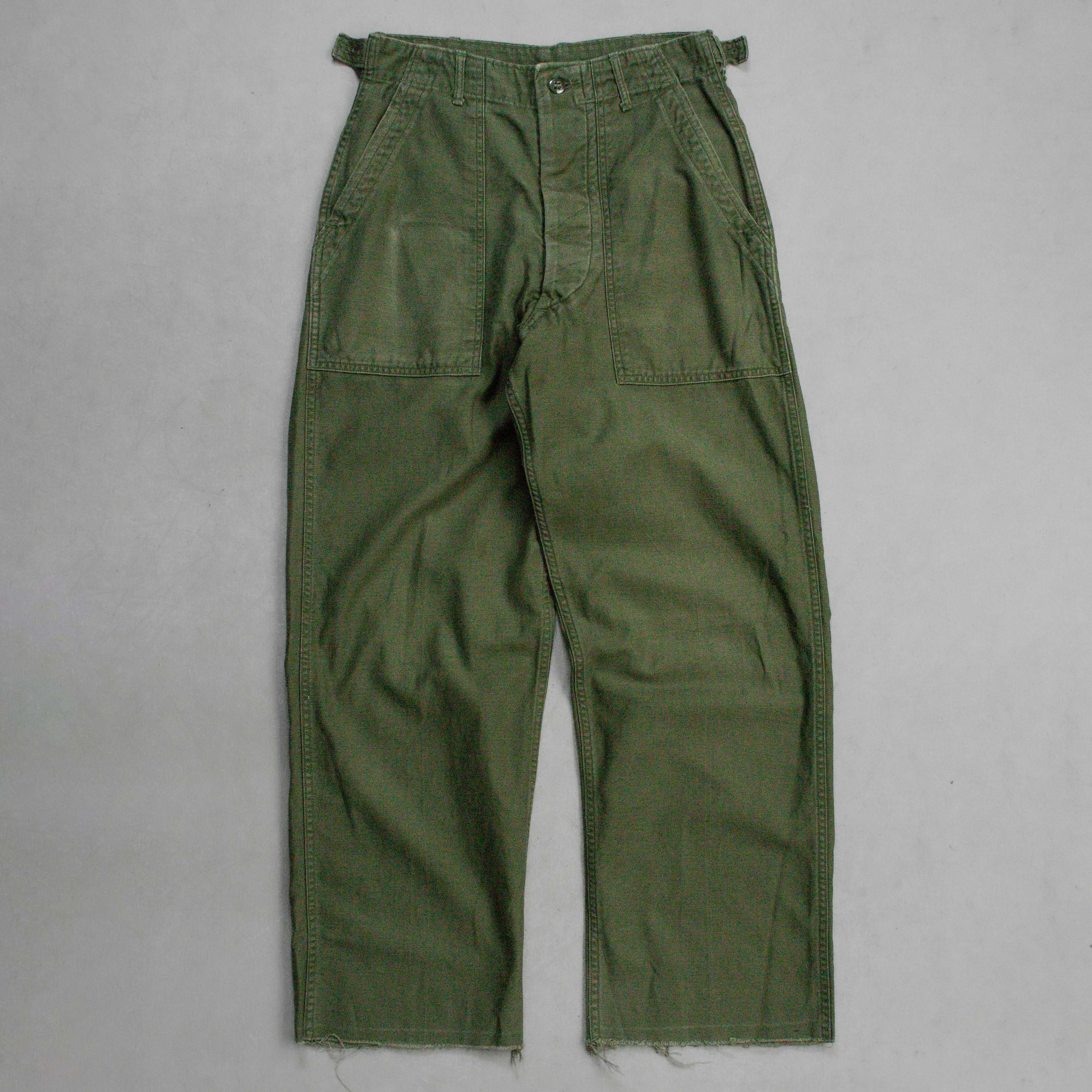 60S US ARMY OG107 FATIGUE PANTS 美軍 公發 直筒 軍綠 軍褲 D