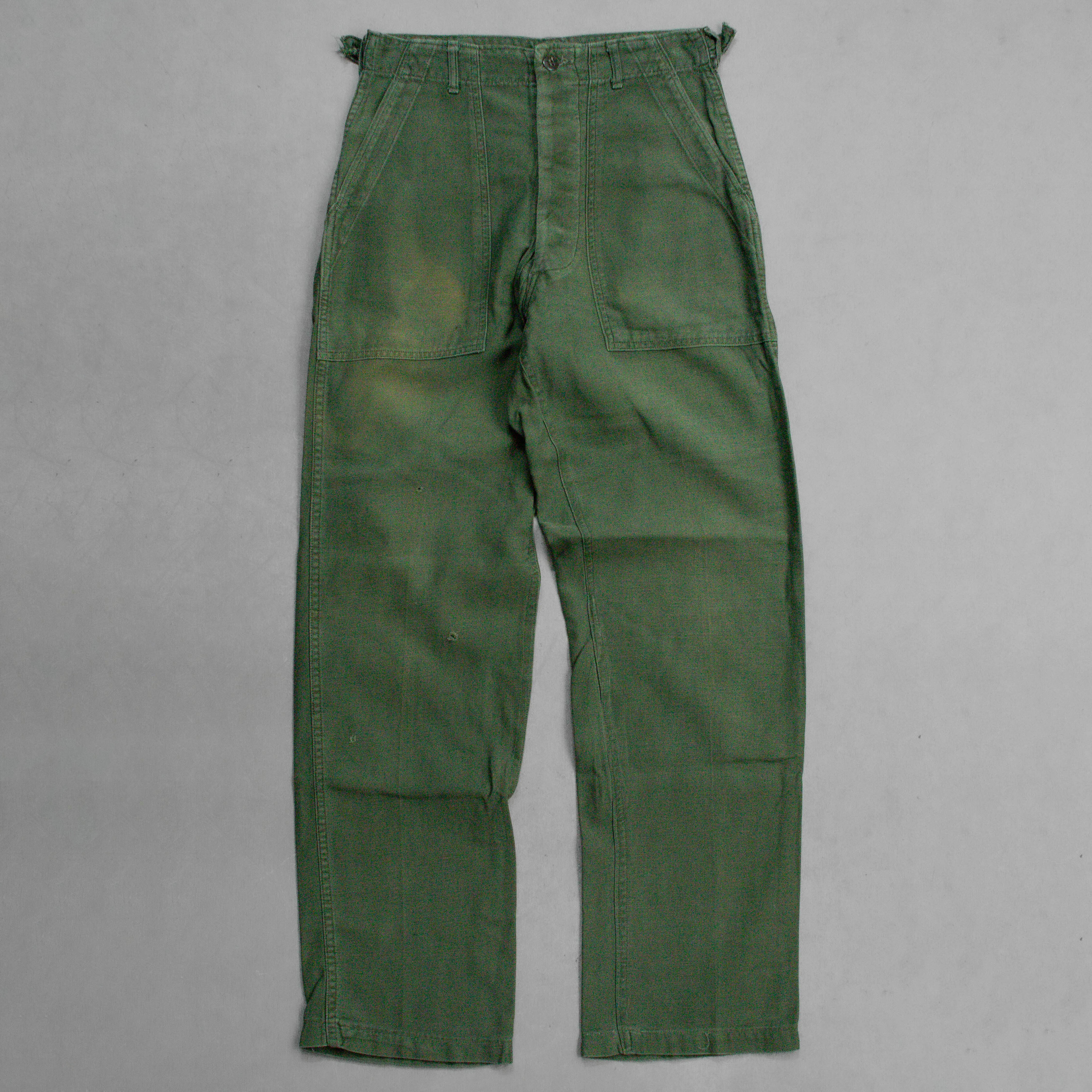 60S US ARMY OG107 FATIGUE PANTS 美軍 公發 直筒 軍綠 軍褲 E