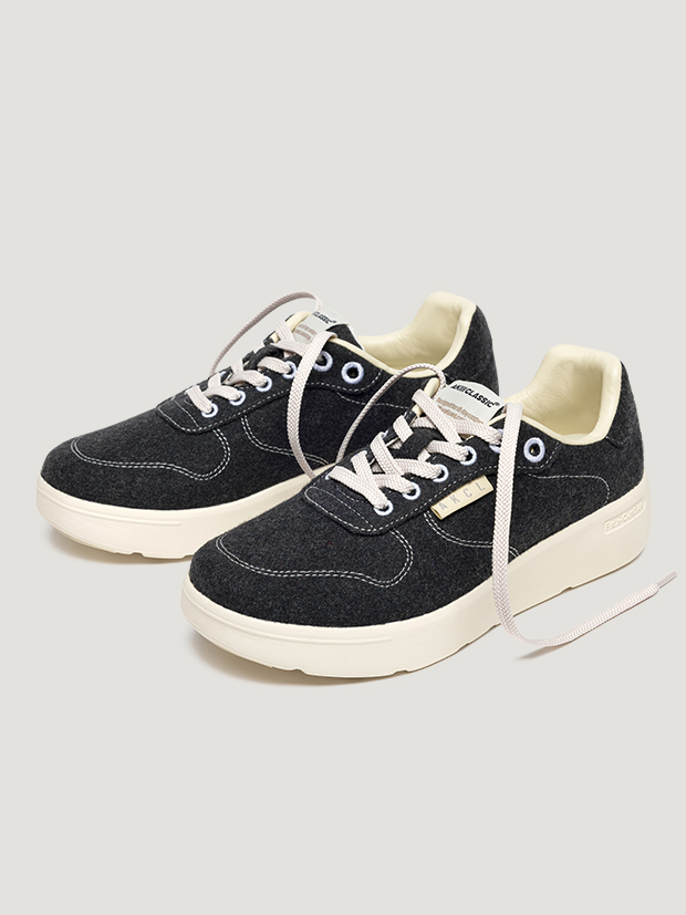 AKIII｜Cozy step-arch fit - Melange black (5colors)