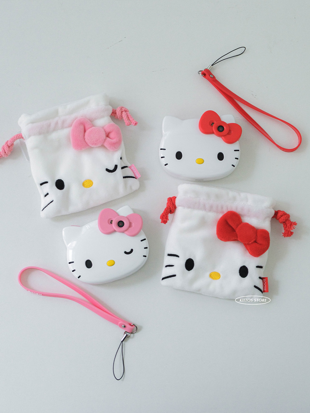 【預購】韓國 Booie × Hello Kitty 前後雙鏡頭 數位相機 套裝