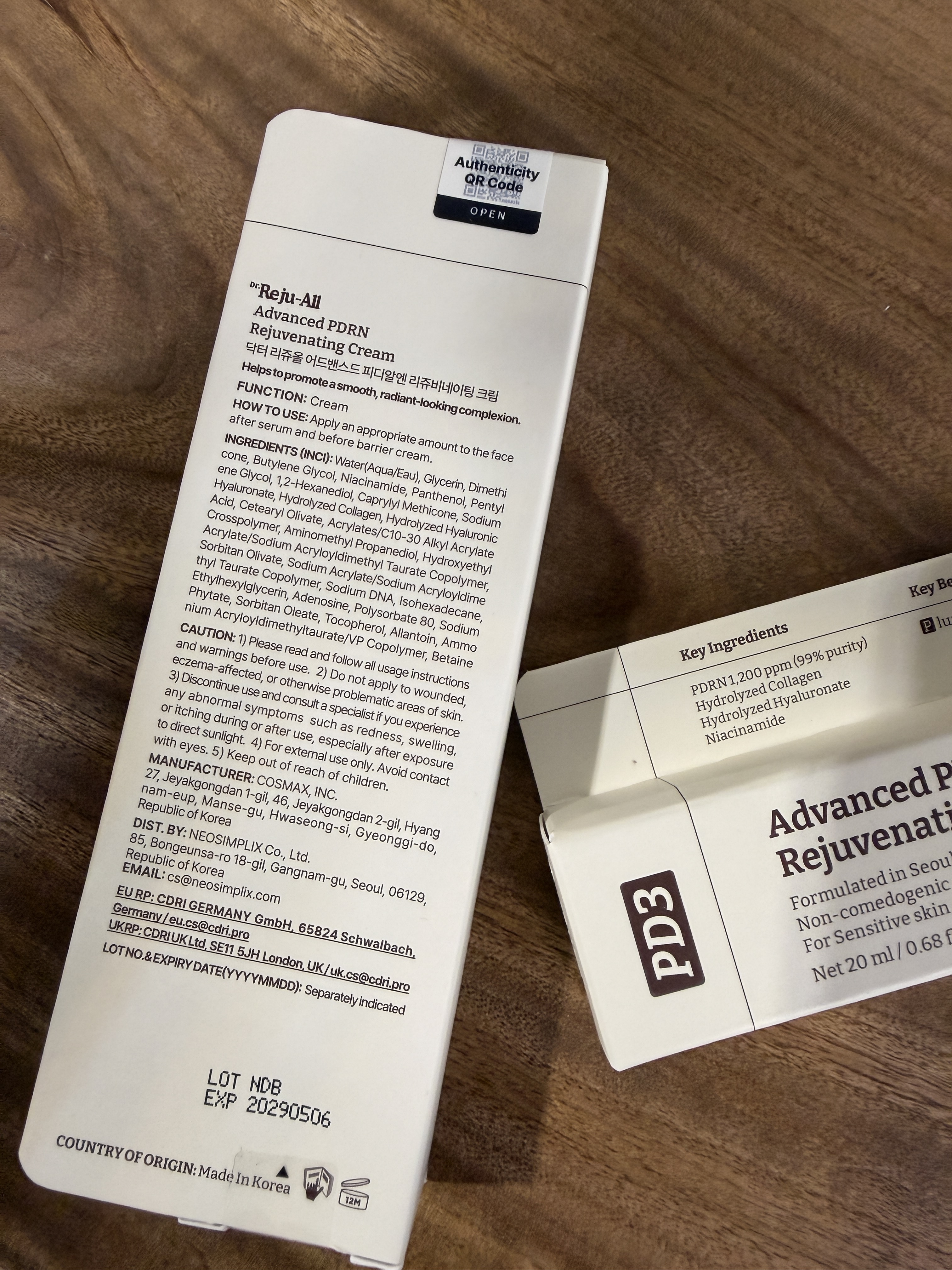 【Dr.Reju-All 】再生修護面霜20ml：韓國水光針同款核心✔️深層修護受損屏障✔️激活肌底再生✔️ 【不設退換】