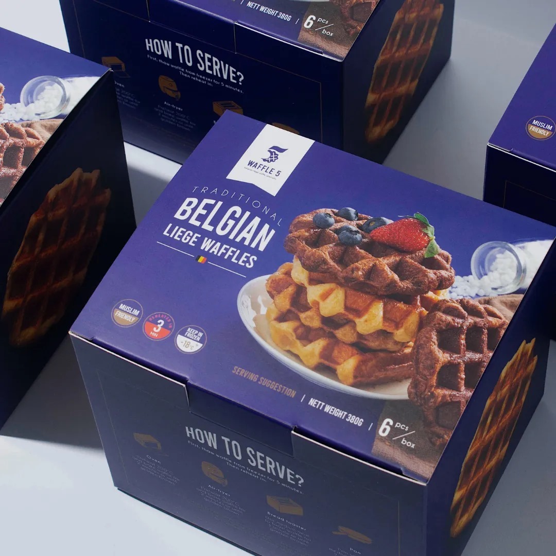 Idea bekal tadika mudah untuk anak di Malaysia dengan Belgian Liege waffle