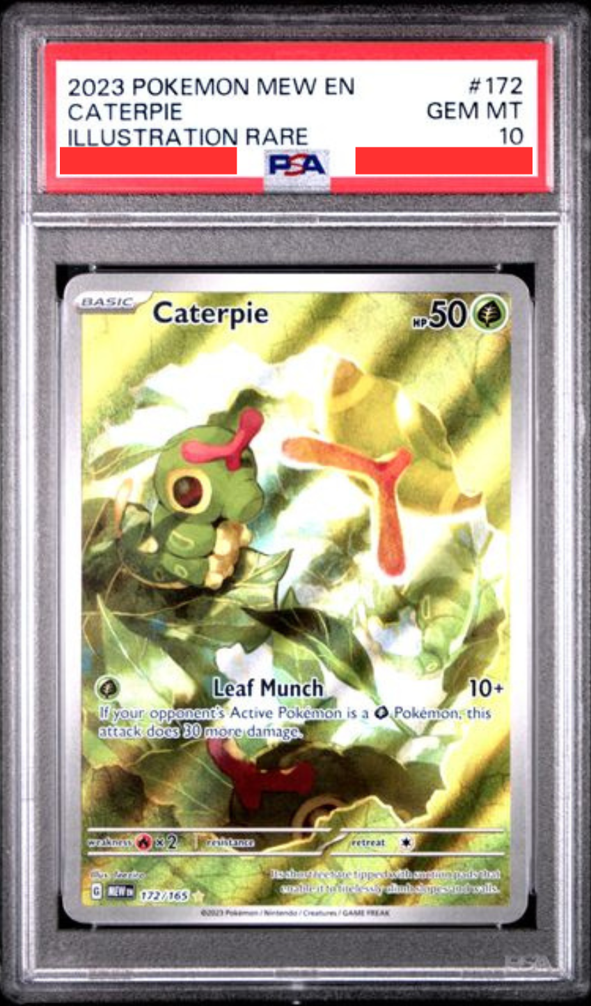 [PSA10] SV3.5 MEW 151 - MEW 172/165 Caterpie IR (綠毛蟲)