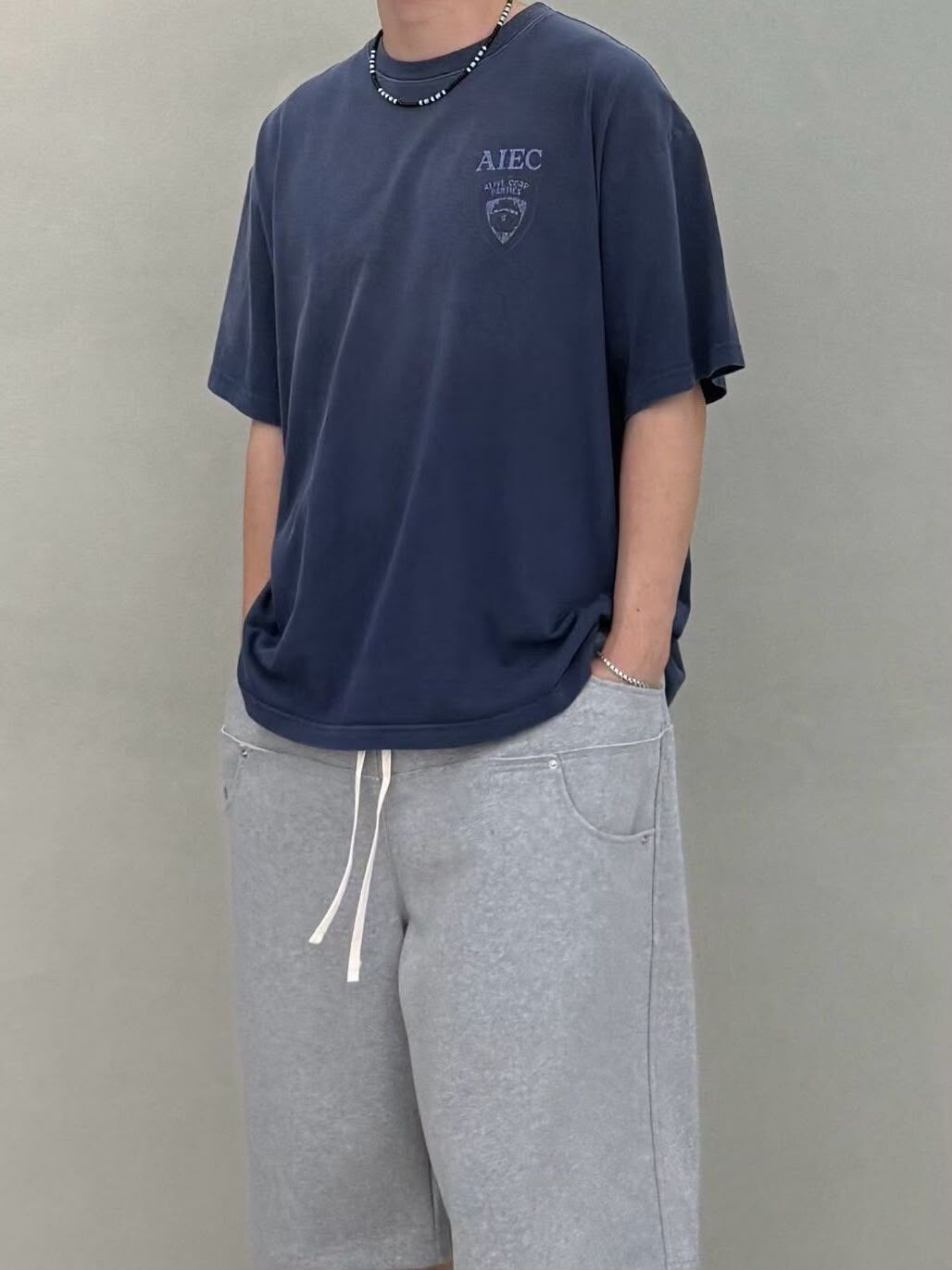 洗水英文字圖案短袖Tee AL!VE-017T