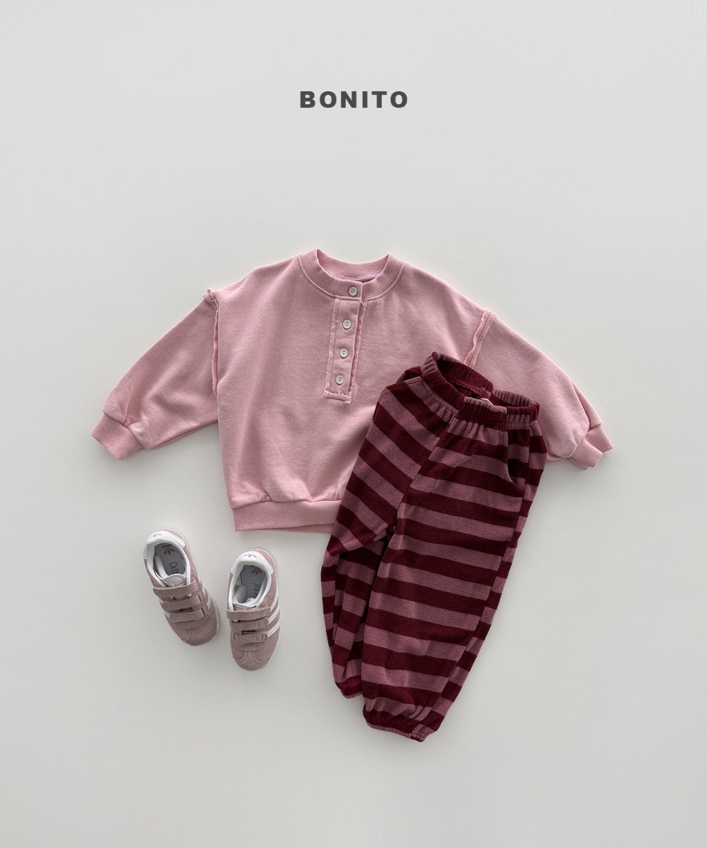 正韓秋Bonito 嫩嬰/小童運動橫條縮口褲