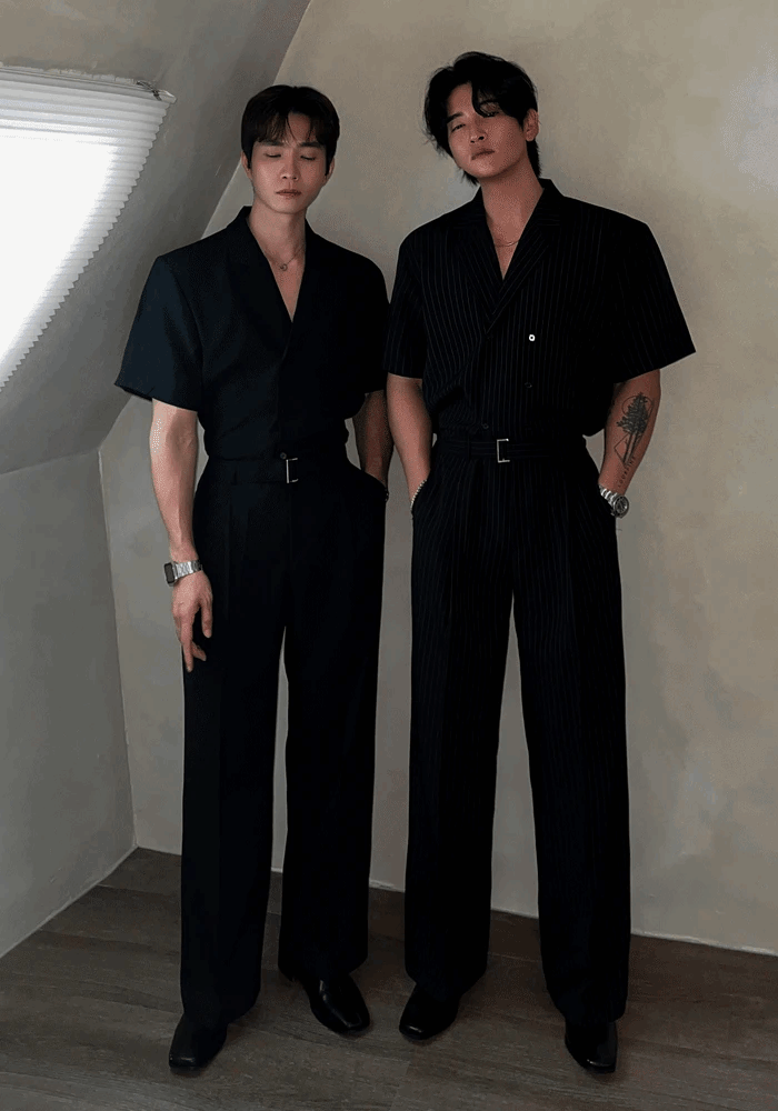 Lightweight Suit Double-Layer Short-Sleeve Shirt