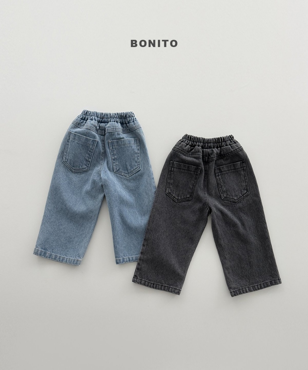 正韓秋Bonito 嫩嬰/小童2色個性牛仔直筒褲