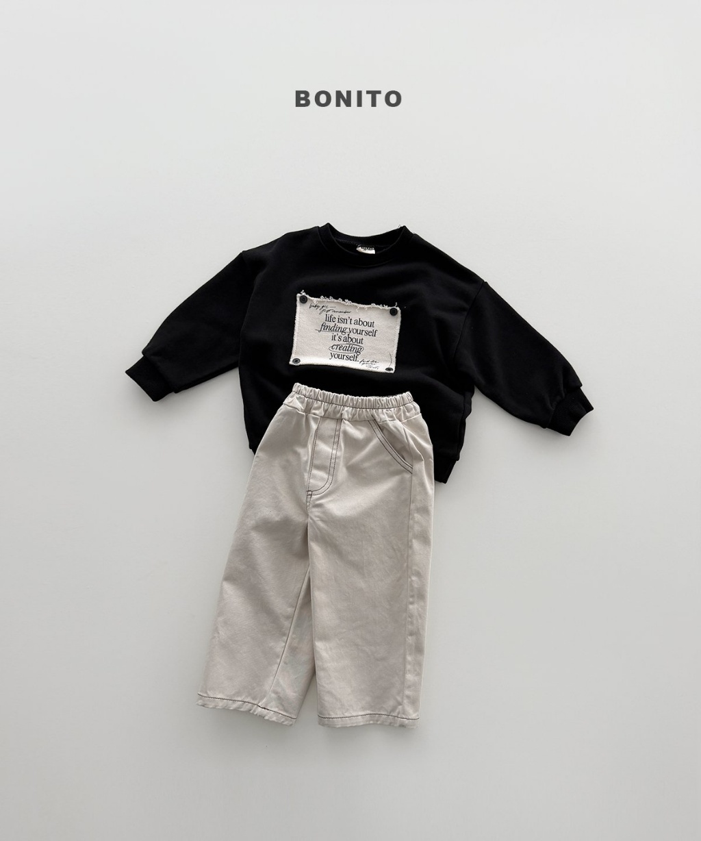 正韓秋Bonito 嫩嬰/小童三色街頭拼貼上衣