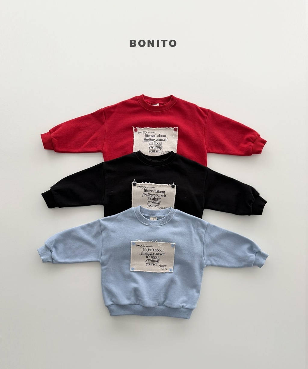 正韓秋Bonito 嫩嬰/小童三色街頭拼貼上衣
