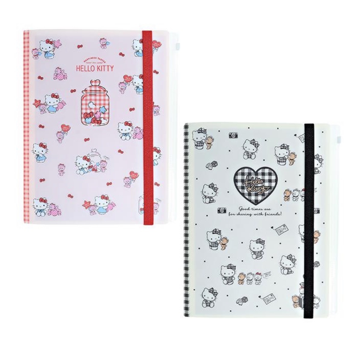 JP Hello Kitty 密集式磨沙 A4 文件夾 5P+1 3758 3741 TK260728