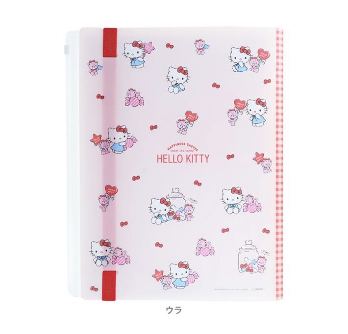 JP Hello Kitty 密集式磨沙 A4 文件夾 5P+1 3758 3741 TK260728