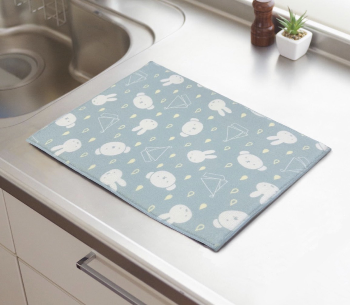 JP Miffy 餐具食器專用吸水墊 可掛 藍 6869 TK260728