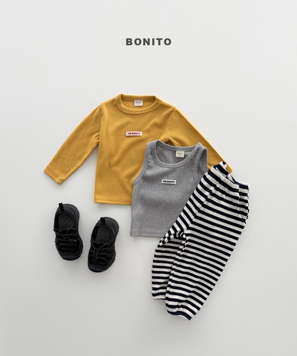 正韓秋Bonito 嫩嬰/小童2色舒適條紋縮口褲