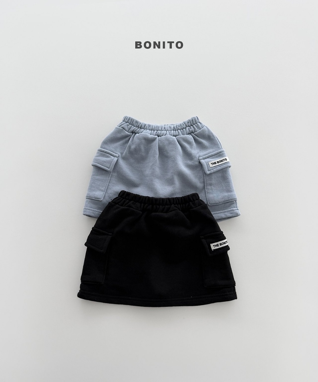正韓秋Bonito 嫩嬰/小童雙口袋棉質短褲裙