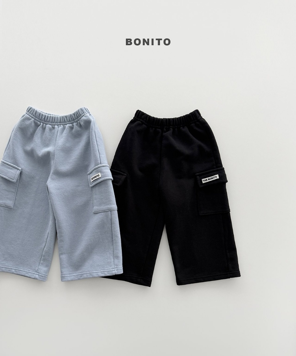 正韓秋Bonito 嫩嬰/小童雙口袋棉質寬褲