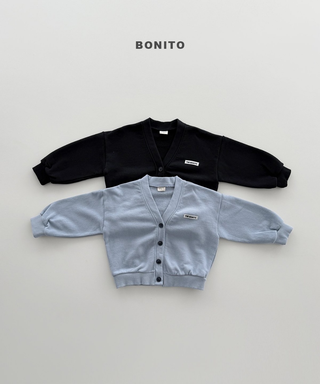 正韓秋Bonito 嫩嬰/小童溫柔小標V領外套