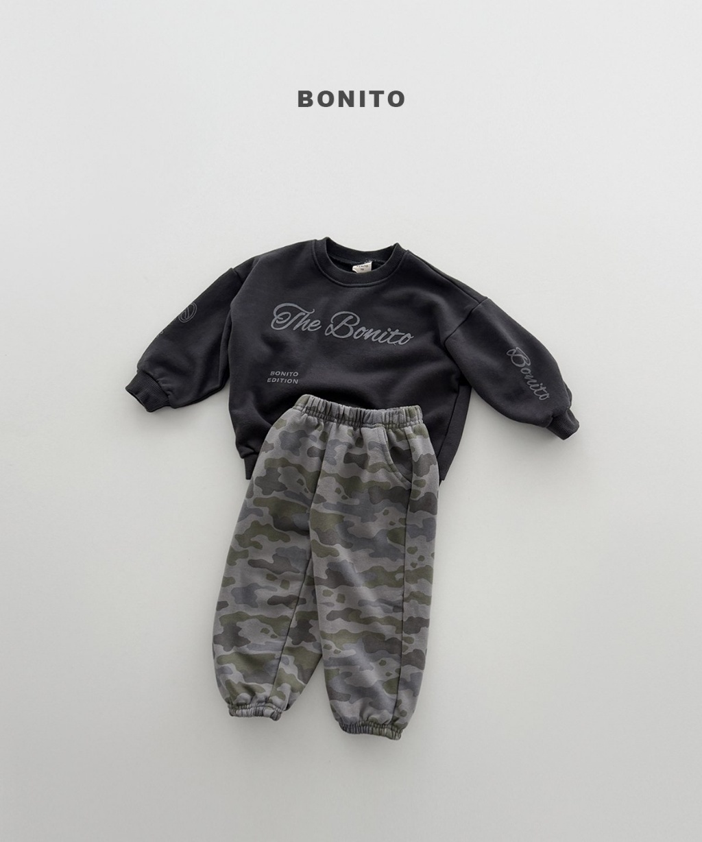 正韓秋Bonito 嫩嬰/小童迷彩運動縮口褲
