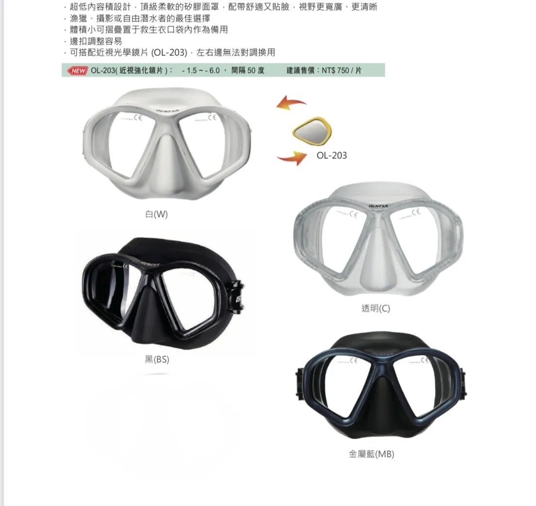 IST-HUNTER低容積自潛面鏡-防霧鏡片
