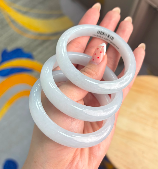 AB260708 - A68 翡完美無裂冰紫乾色手鐲 圈口尺寸53-62（一物一證書）（9月底到貨只限尖沙咀門店自取不包郵）