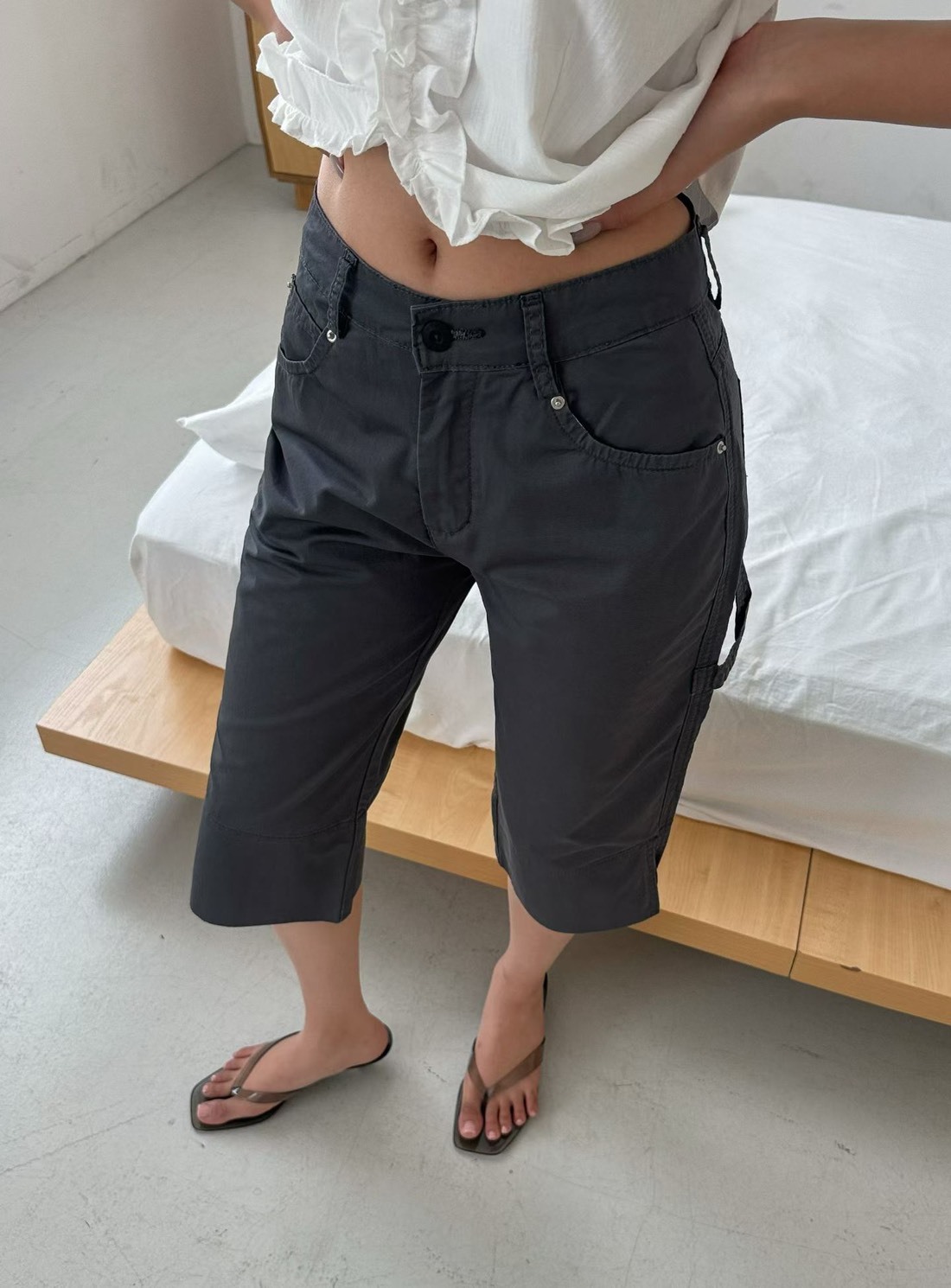七分卡布里褲